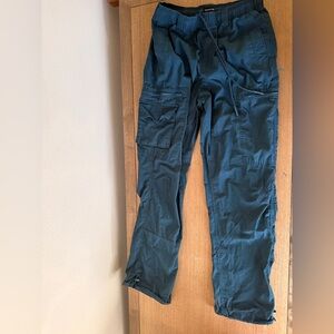 Urban Outfitters Standard Cloth Cargo Pants Dark Blue